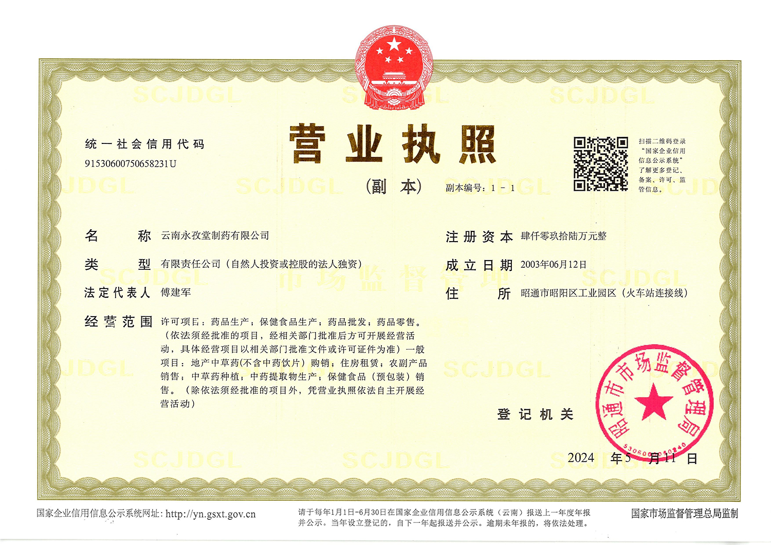 企业法人营业执照